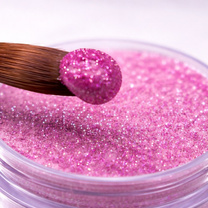 Americanails Colored Acrylic Powder | Pink Glitter 2oz
