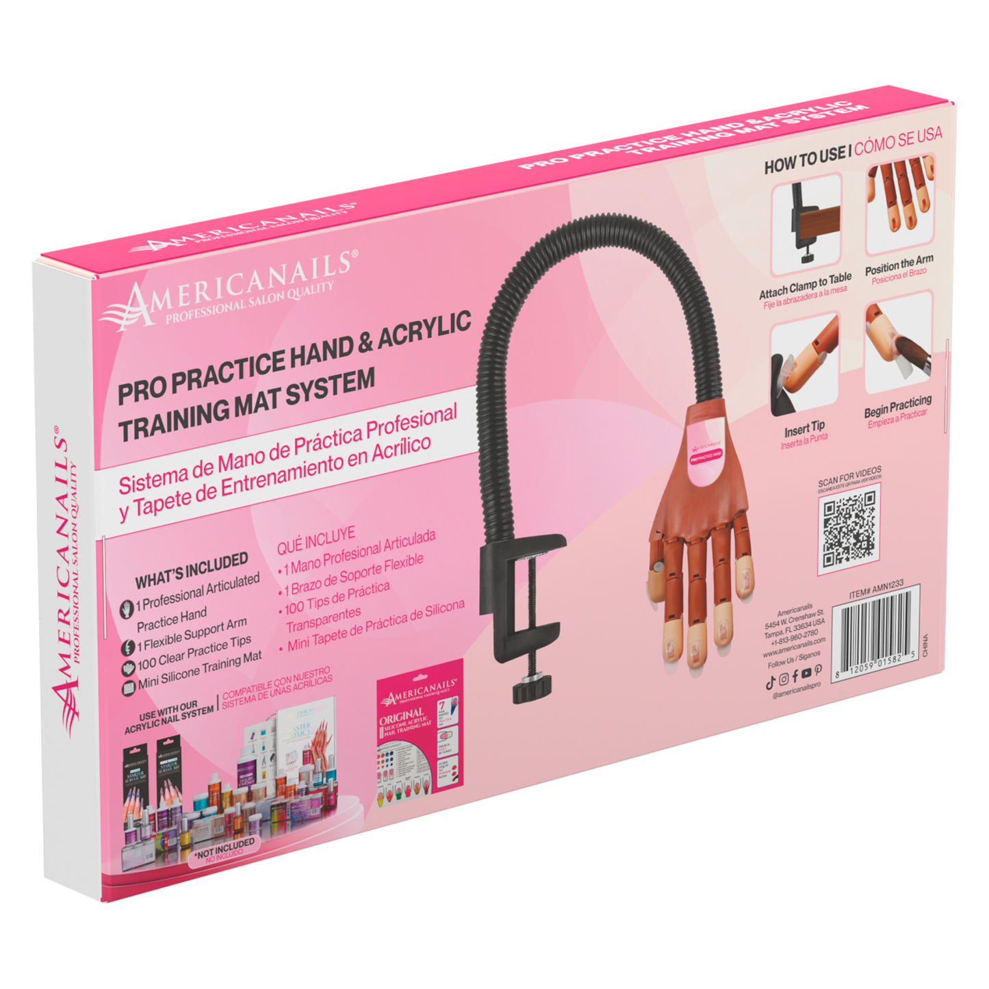 Professional Practice Hand with Acrylic Training Mat System