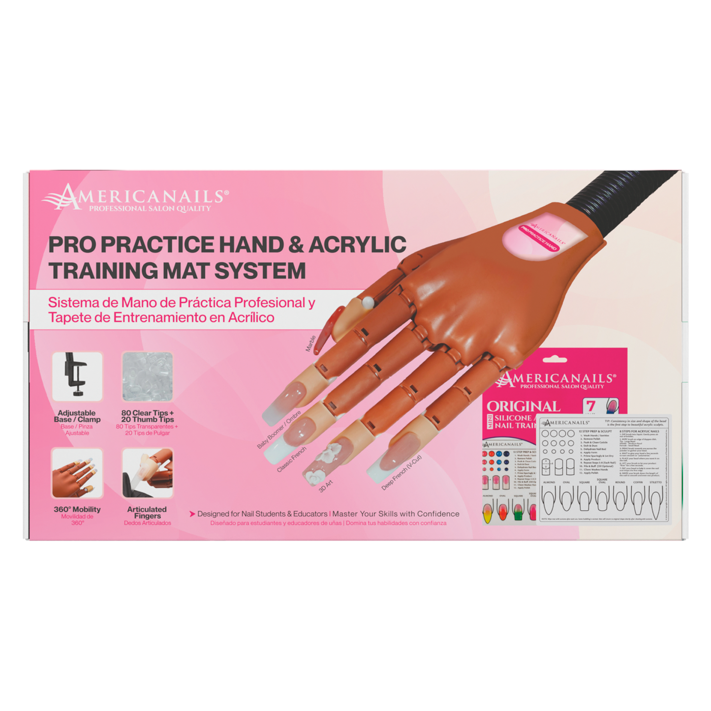 Professional Practice Hand with Acrylic Training Mat System