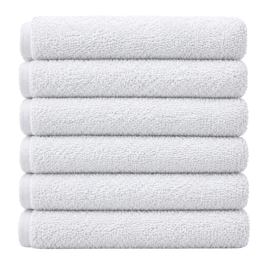 Toallas de salón blancas ultra premium Spa Basix, 12 unidades