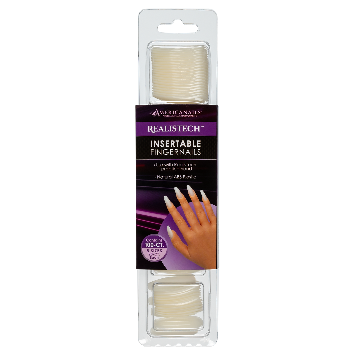 Americanails RealisTech Insertable Fingernails 100ct