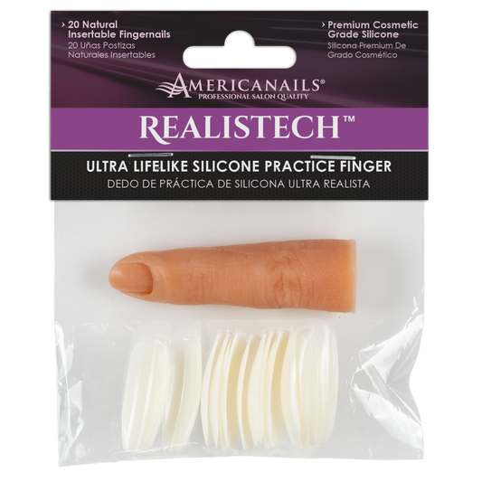 Dedo de práctica de silicona Americanails RealisTech Ultra LifeLike 
