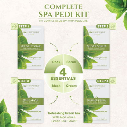 Americanails AMN Spa Complete Pedi Kit | Refreshing Green Tea