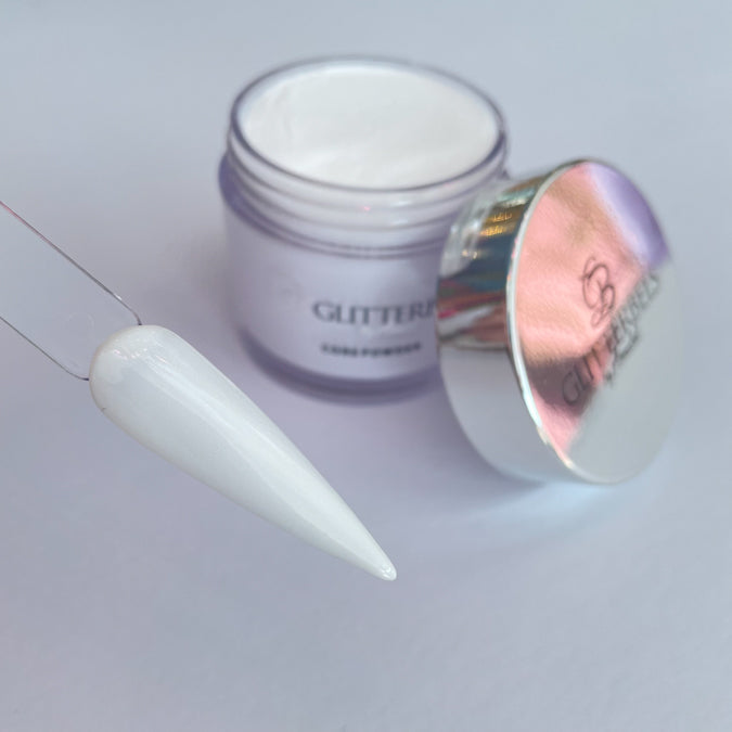 Glitterbels Acrylic Powder | Snowdrops White 2oz