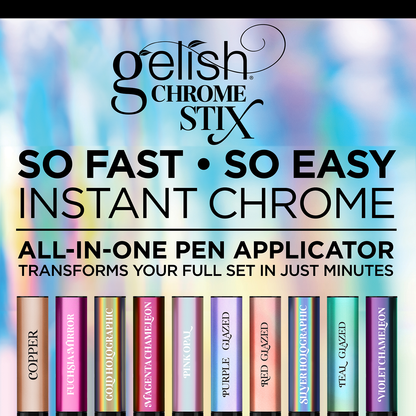 Gelish Chrome Stix | Silver Holographic