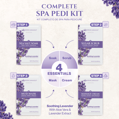 Americanails AMN Spa Complete Pedi Kit | Soothing Lavender