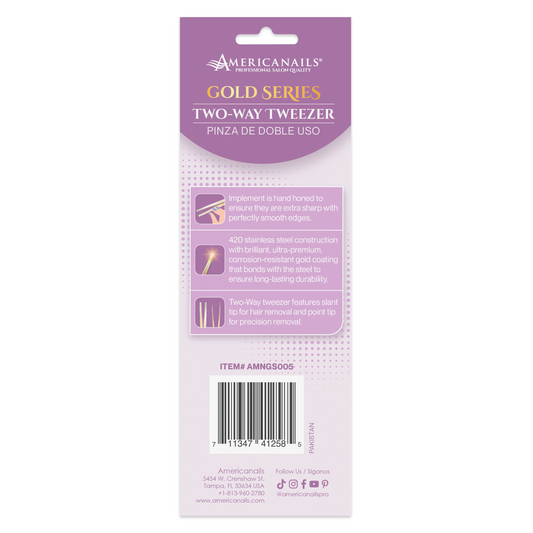 Americanails Gold Series Two Way Tweezer