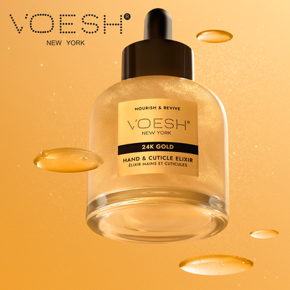 Voesh Hand & Cuticle Elixir 1.69oz I 24K GOLD