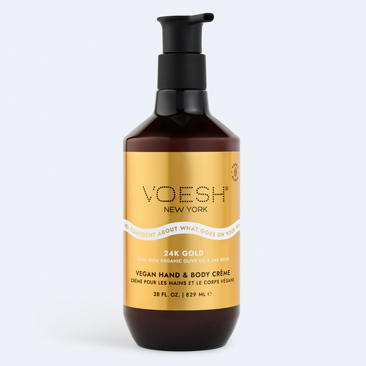 Voesh Vegan Hand & Body Creme 28oz I 24K Gold