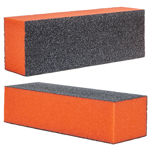 Americanails Premium Sani Block Buffers | Orange 100/180 Grit Case 500ct