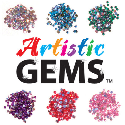Artistic Gems Round Rhinestones 144ct