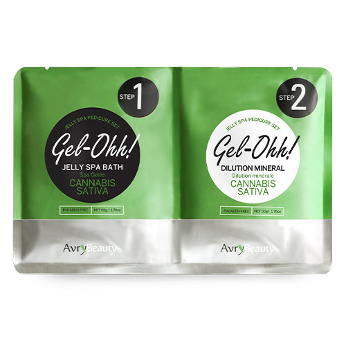 AvryBeauty Gel-Ohh! Jelly Spa Pedi Bath | Cannabis Sativa Case (30 Pack)