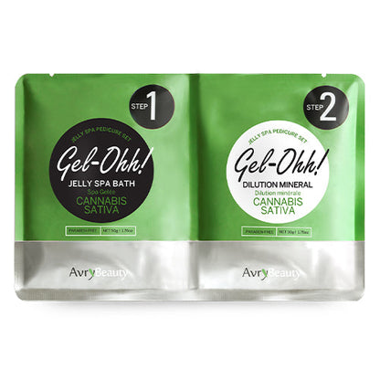 AvryBeauty Gel-Ohh! Jelly Spa Pedi Bath | Cannabis Sativa Case (30 Pack)