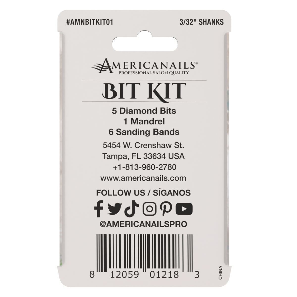 Kit de brocas Americanails 