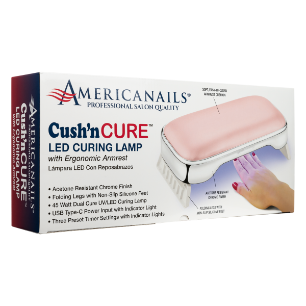 Đèn sấy khô LED Americanails Cush'n Cure có tay vịn