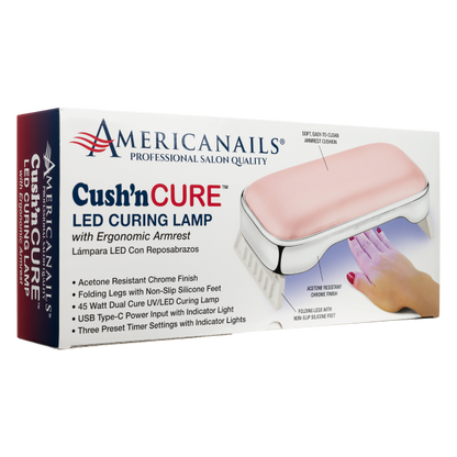 Đèn sấy khô LED Americanails Cush'n Cure có tay vịn