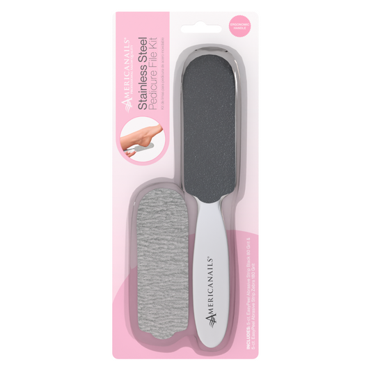 FREE Americanails Stainless Steel Pedicure File Kit