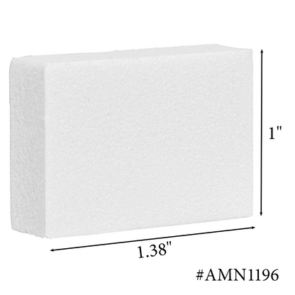 Americanails Disposable Mini White Buffers | 100/180 Grit Case 1500ct