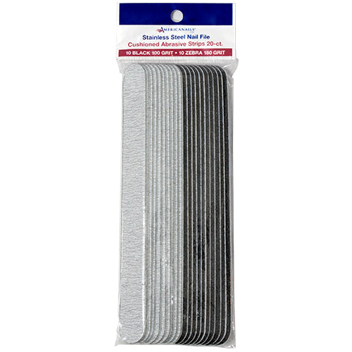Americanails EasyPeel Nail File Abrasive Strips | 100 + 180 Grit 20ct