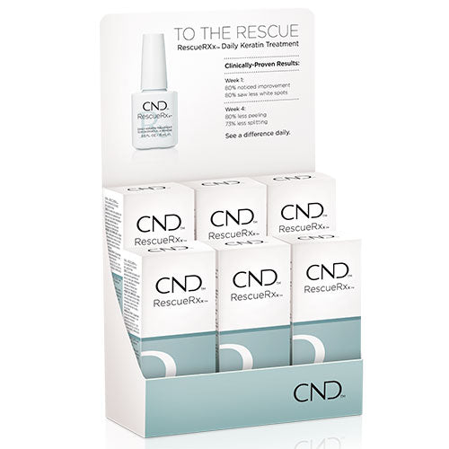 CND RescueRXx Daily Keratin Treatment Display 6ct .5oz