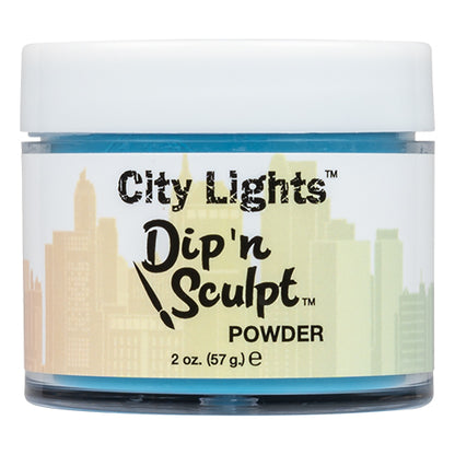 Nouveau Nail City Lights Dip 'N Sculpt | Honolu-Blue 2oz
