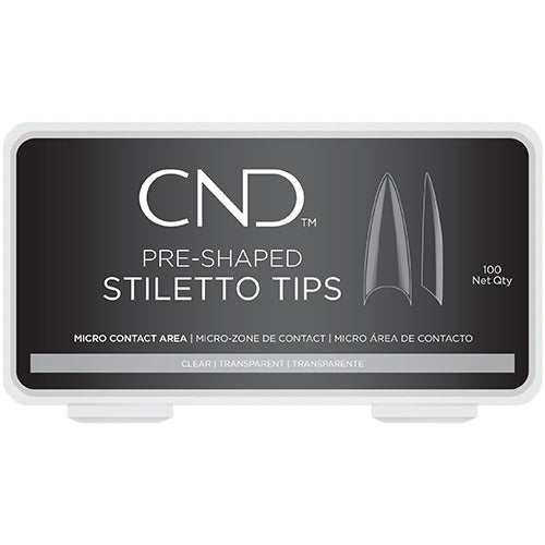 CND Pre-Shaped Stiletto Tips 100ct – Premier Nail Source
