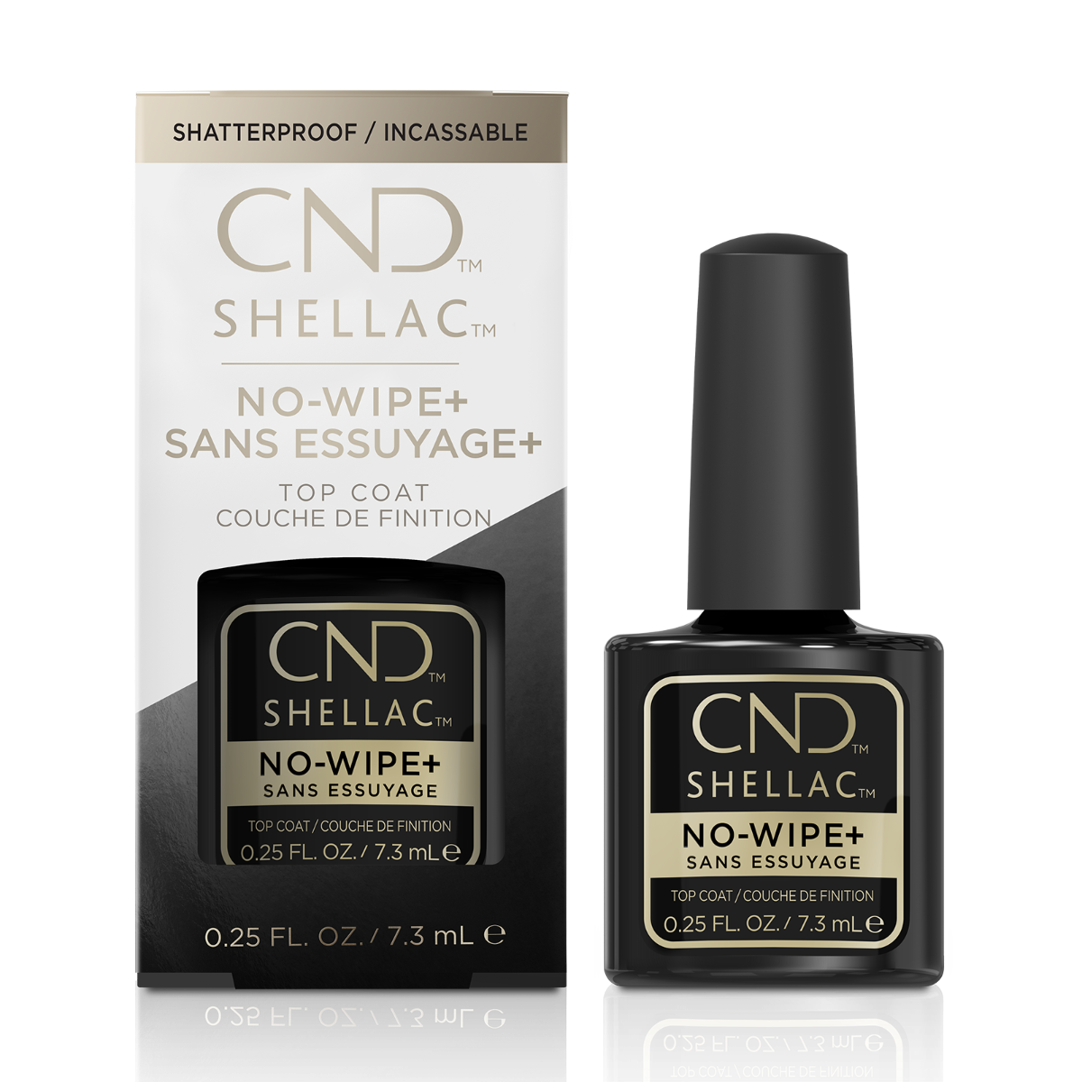 CND Shellac No-Wipe+ Top Coat .25oz – Premier Nail Source