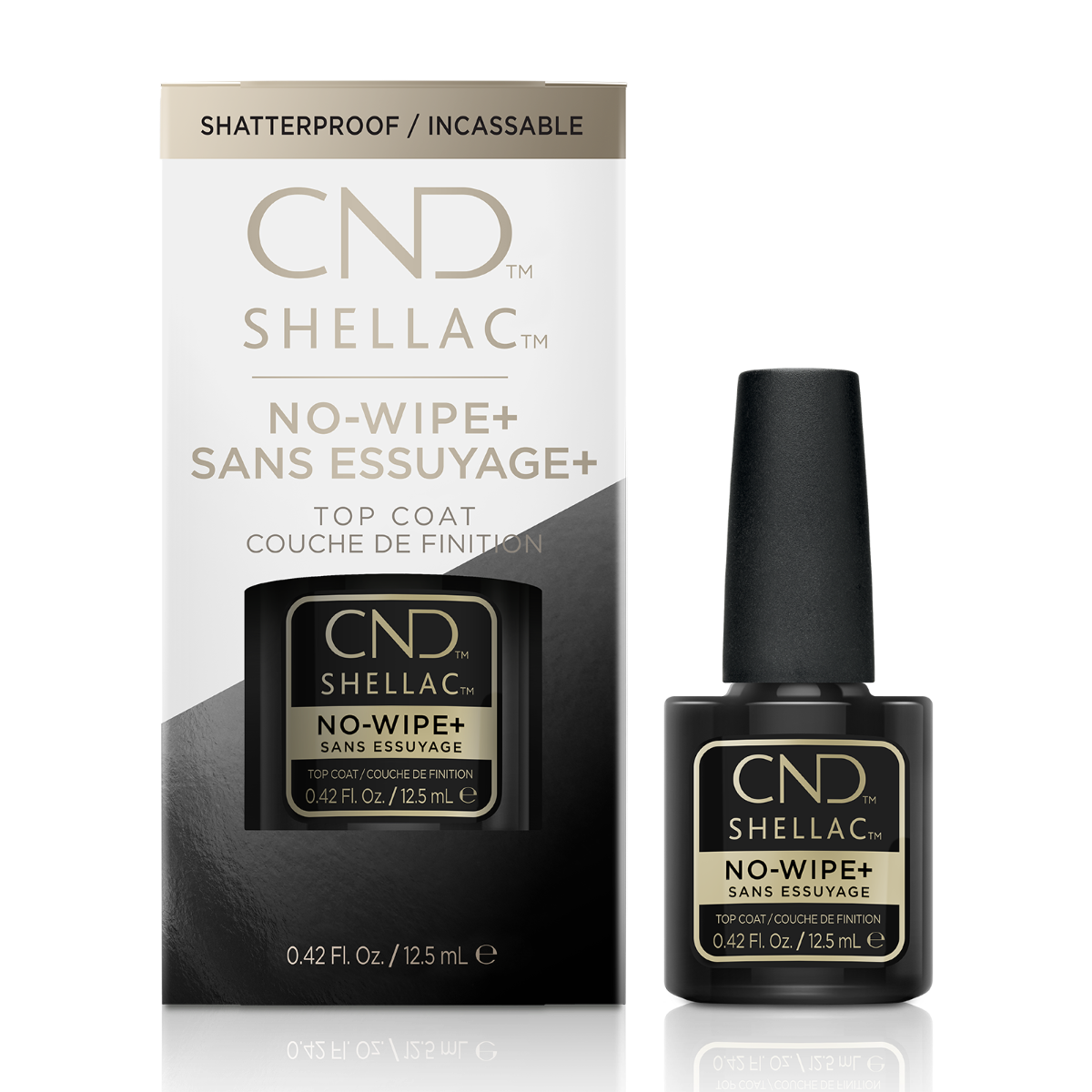 CND Shellac No-Wipe+ Top Coat .42oz – Premier Nail Source