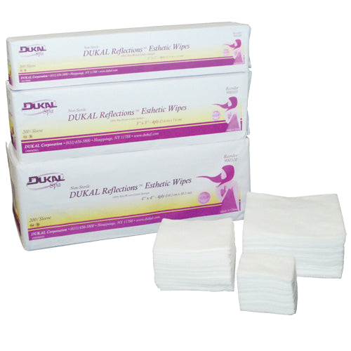 Dukal Spa 4" x 4" Premium Esthetic Wipes 200ct