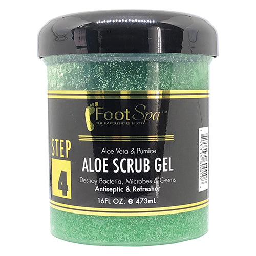 FootSpa Aloe Vera Gel Scrub 16oz