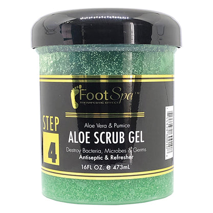 FootSpa Aloe Vera Gel Scrub 16oz
