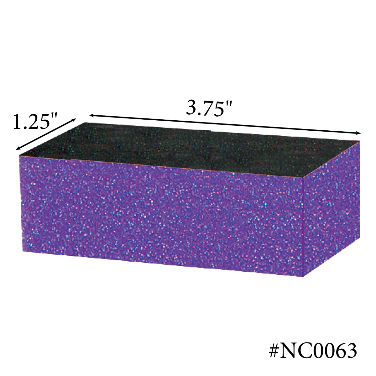Americanails Premium Sani Block Buffers | Purple 80/100 Grit Case 500ct