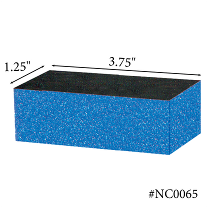 Americanails Premium Sani Block Buffers | Blue 320 Grit Case 500ct