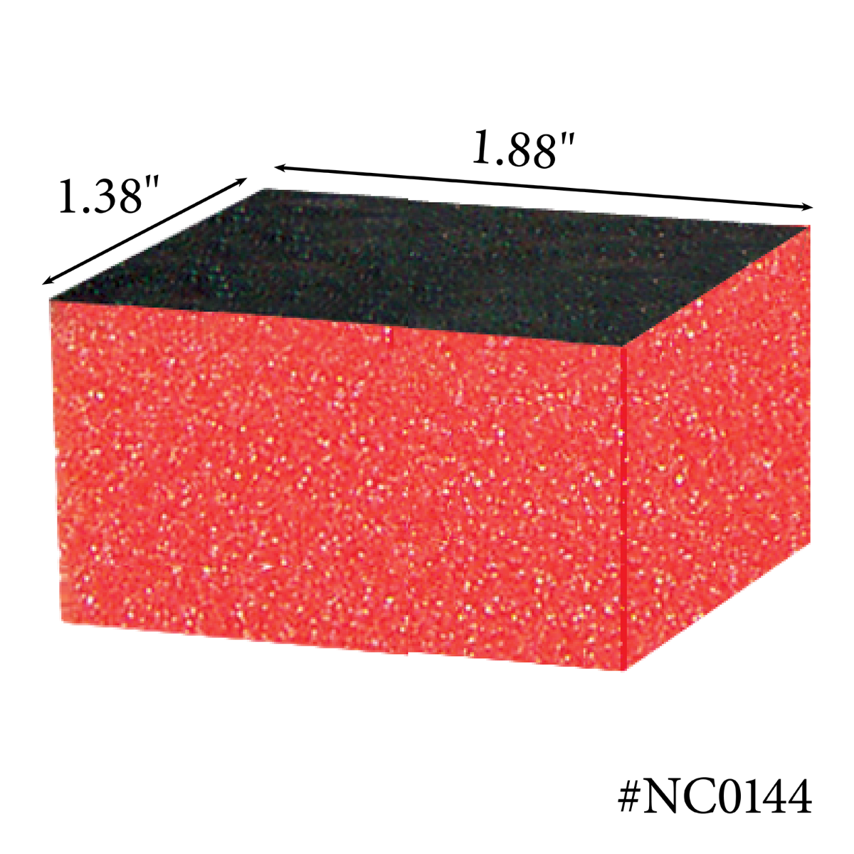 Americanails Premium Mini Orange Sani Block Buffers | 100/180 Grit 1000ct