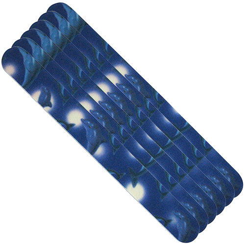 Tropical Shine Trendy Files | Dolphins 6ct