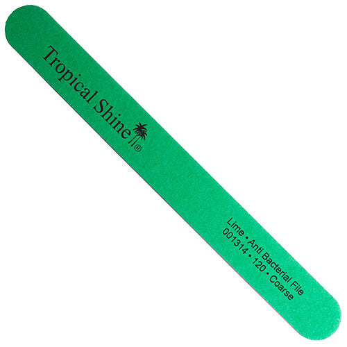 Tropical Shine Anti-Bacterial File | Lime 120 Grit 12ct