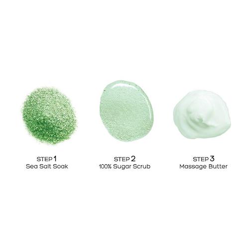 Voesh Pedi In A Box Basic 3 Step | Green Tea Detox Case (100 Pack)