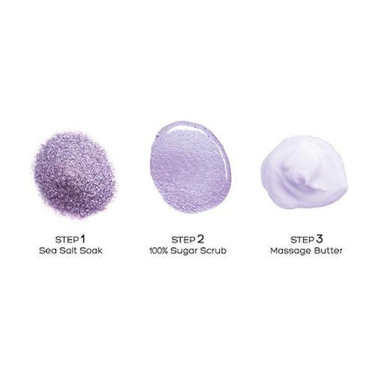 Voesh Pedi In A Box Basic 3 Step | Lavender Relieve Case (100 Pack)