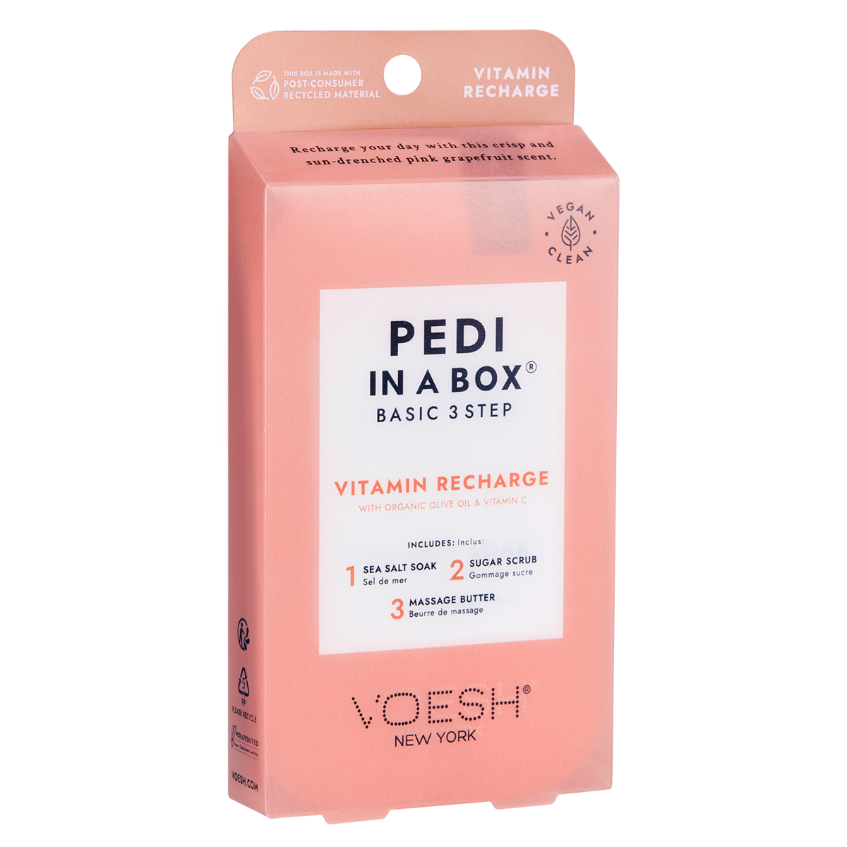 Voesh Pedi In A Box Basic 3 Step | Vitamin Recharge