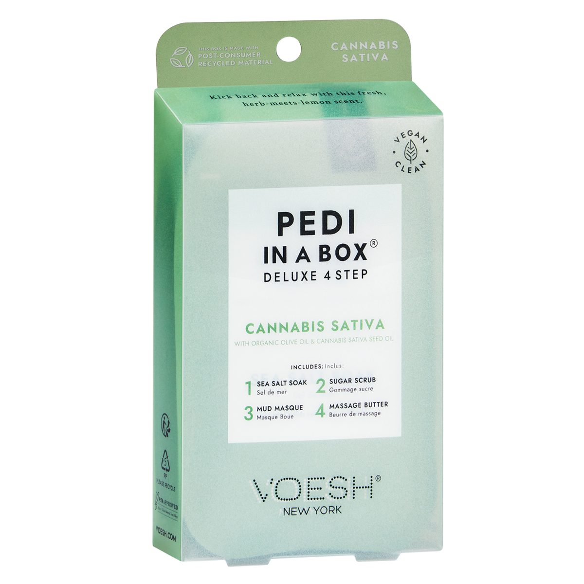 Voesh Pedi In A Box Deluxe 4 Step | Cannabis Sativa