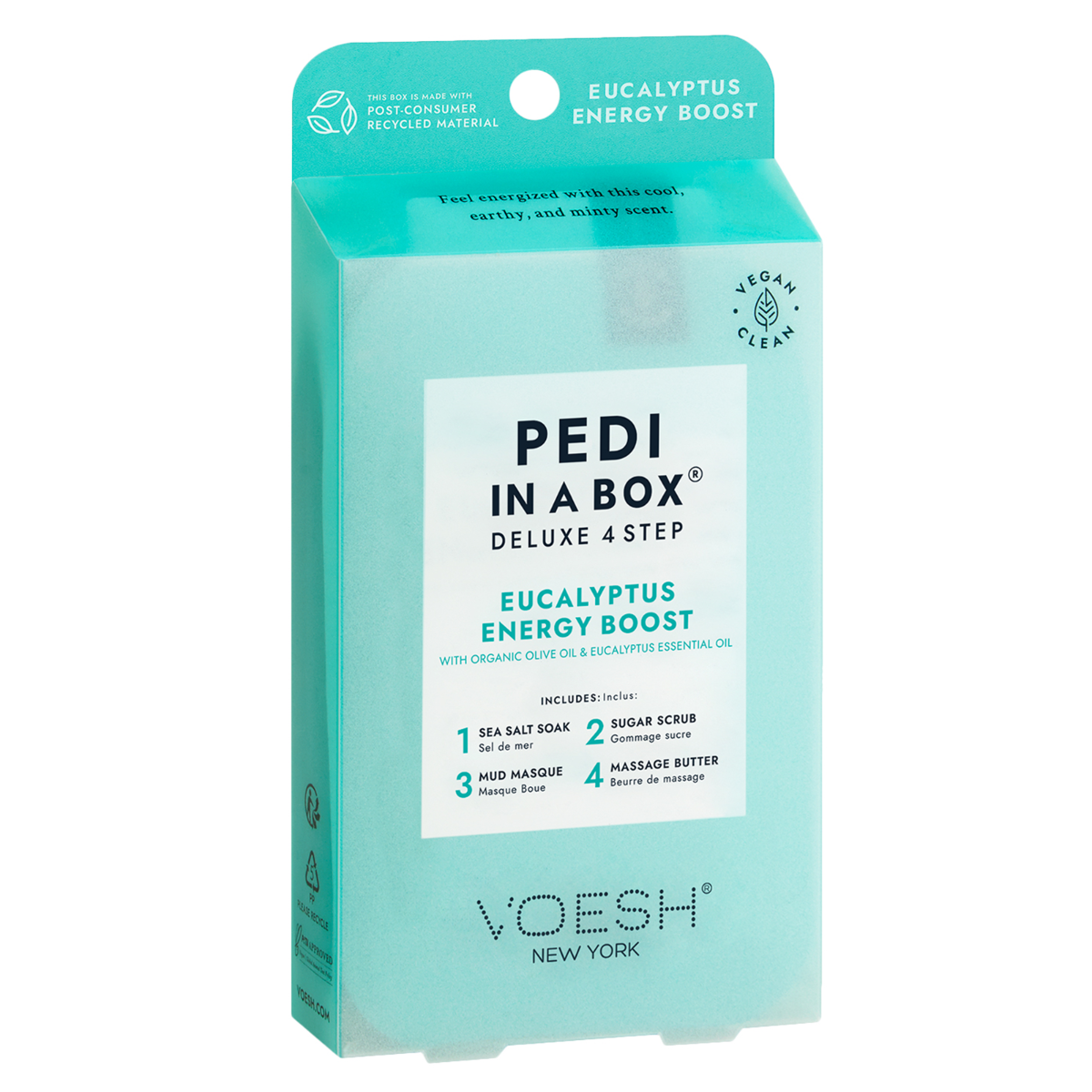 Voesh Pedi In A Box 4-in-1 Eucalyptus Energy Boost – Premier Nail Source