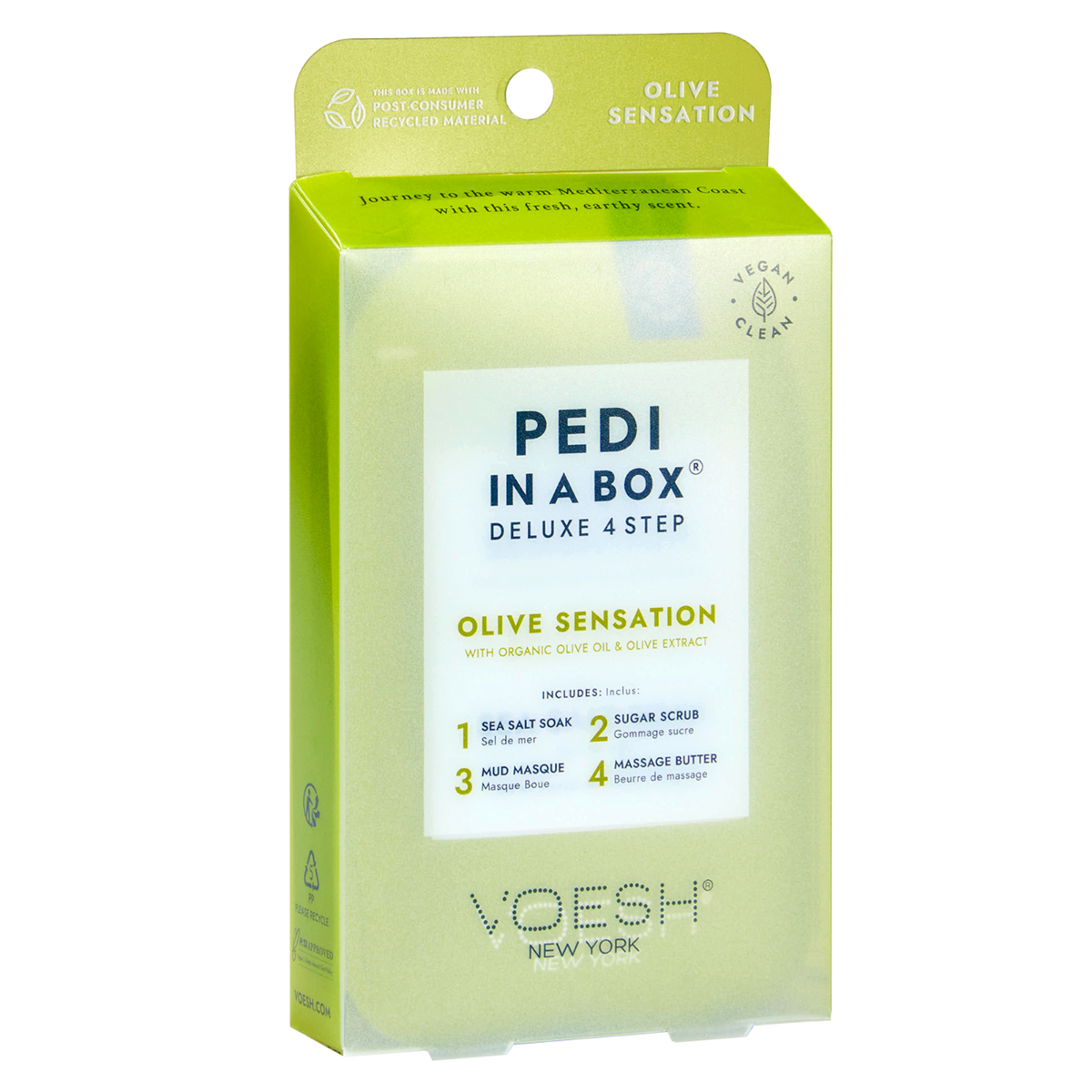 Voesh Pedi In A Box Deluxe 4 Step | Olive Sensation