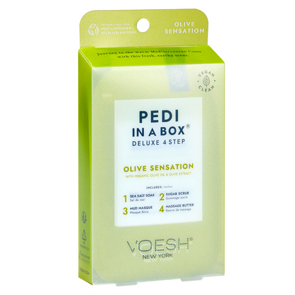 Voesh Pedi In A Box Deluxe 4 Step | Olive Sensation