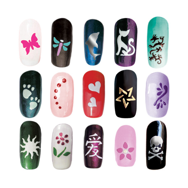 Heart Nail Stencils for Valentine's Day